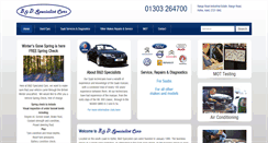 Desktop Screenshot of banddspecialistcars.co.uk